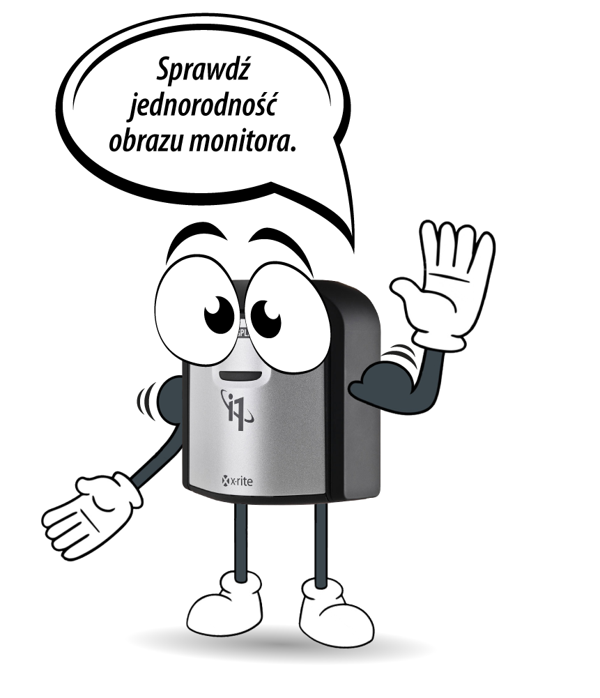 Sprawdź jednorodność obrazu monitora